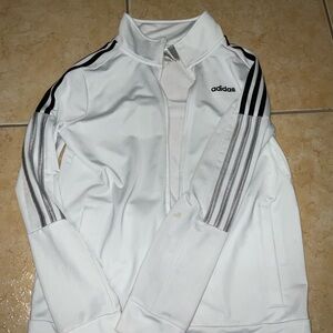 Adidas White Jacket with Black Accents